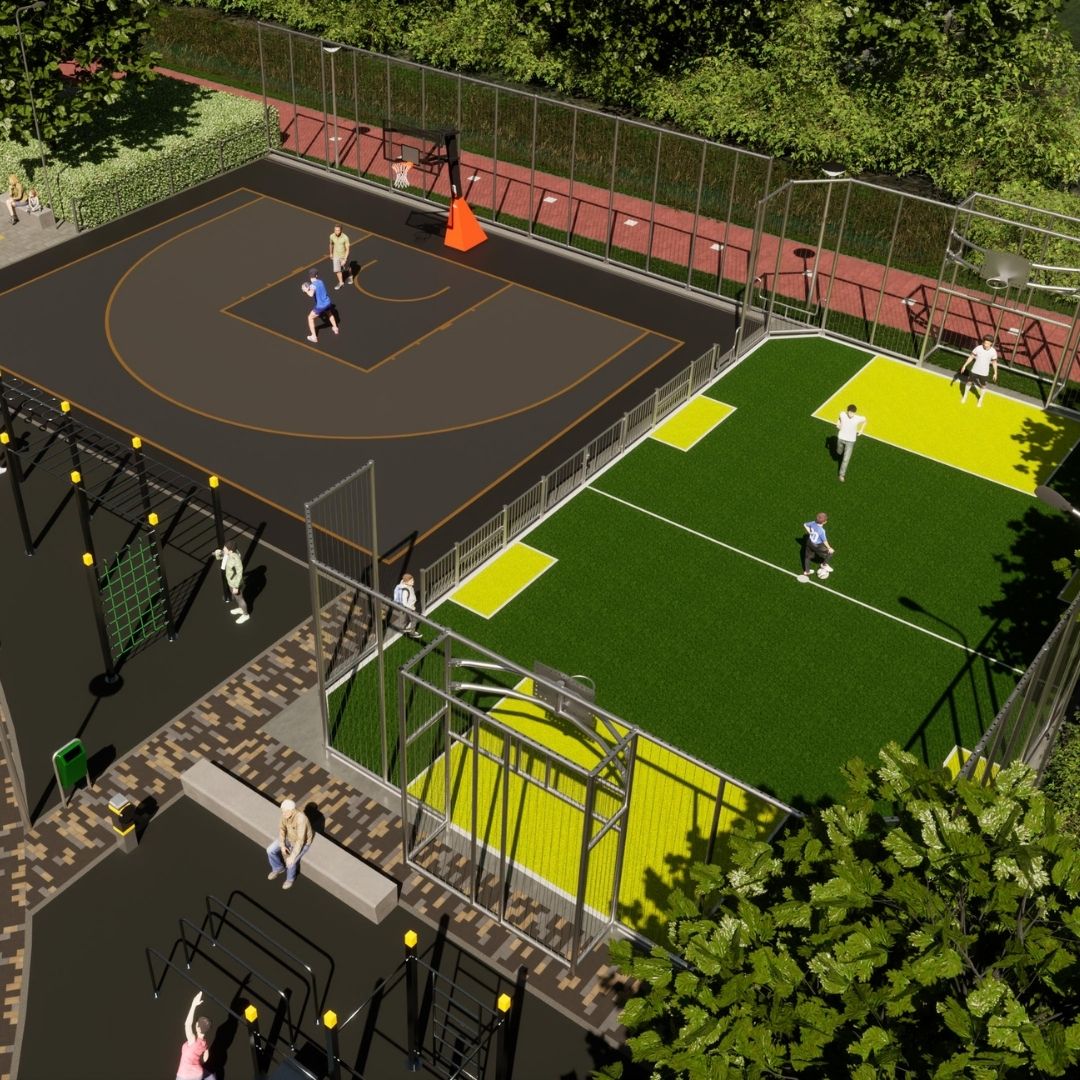 3D animatie nieuwe skate- en sportplek Bleiswijk